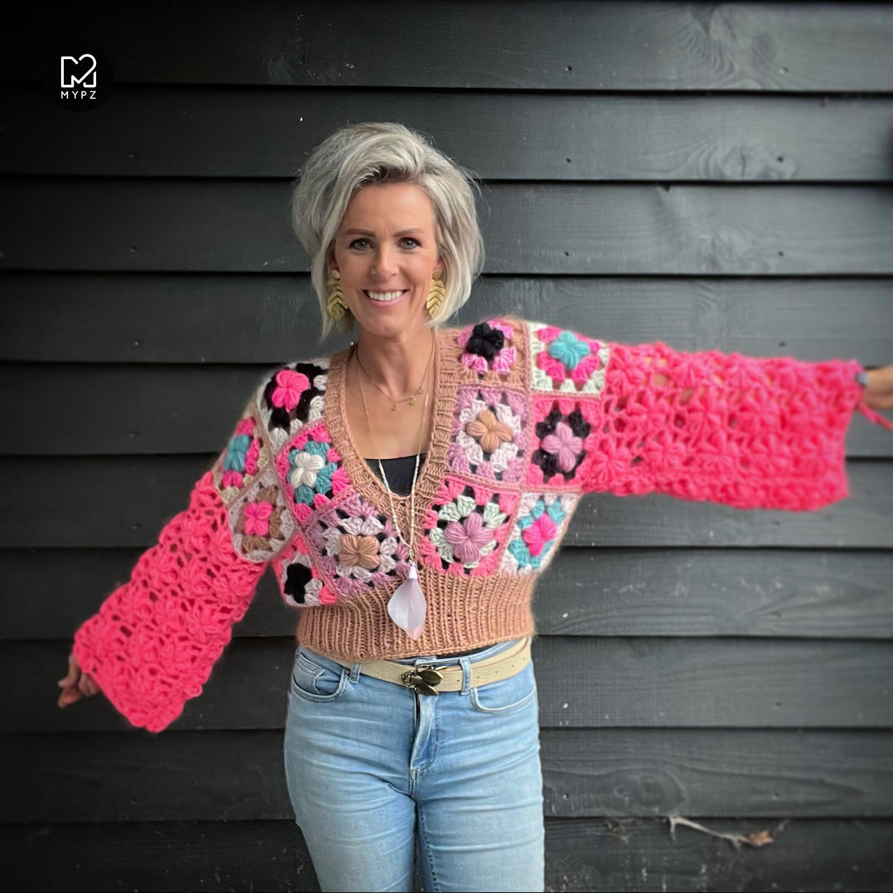 Crochet kit - 3D Flower Top Glory (ENG-NL)