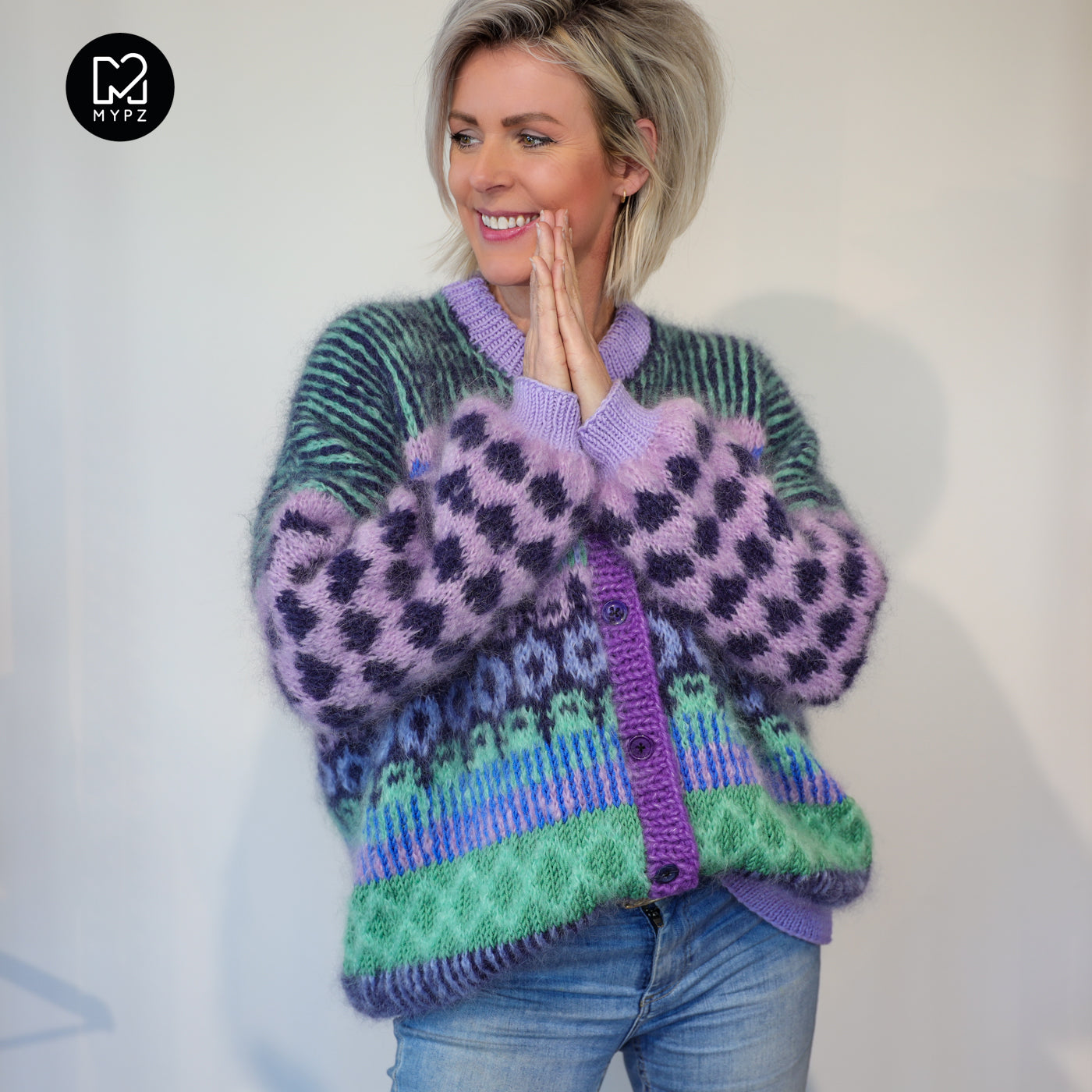 Knitting Kit – MYPZ Cardigan True Blue No6 (ENG-NL-DE)