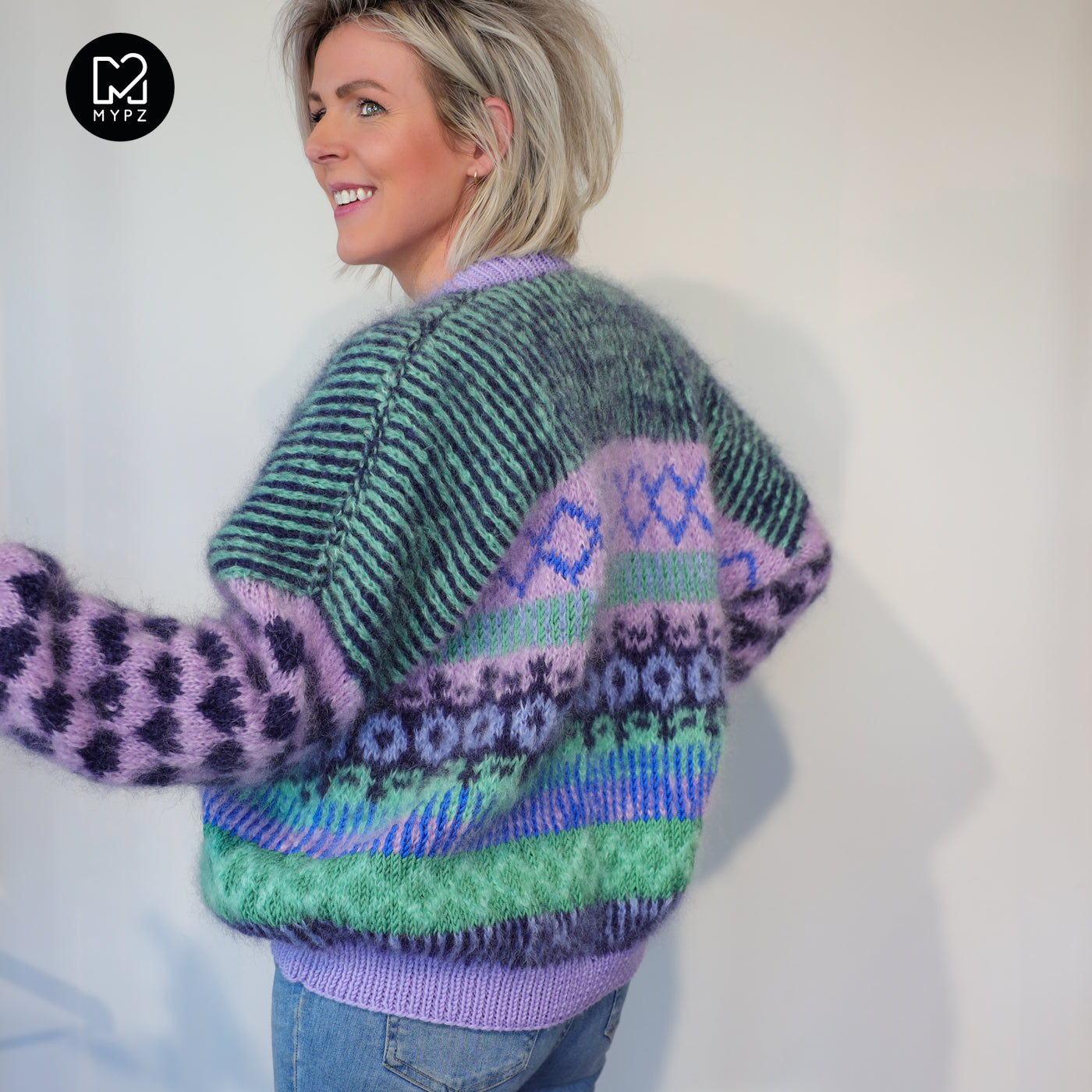 Knitting Kit – MYPZ Cardigan True Blue No6 (ENG-NL-DE)