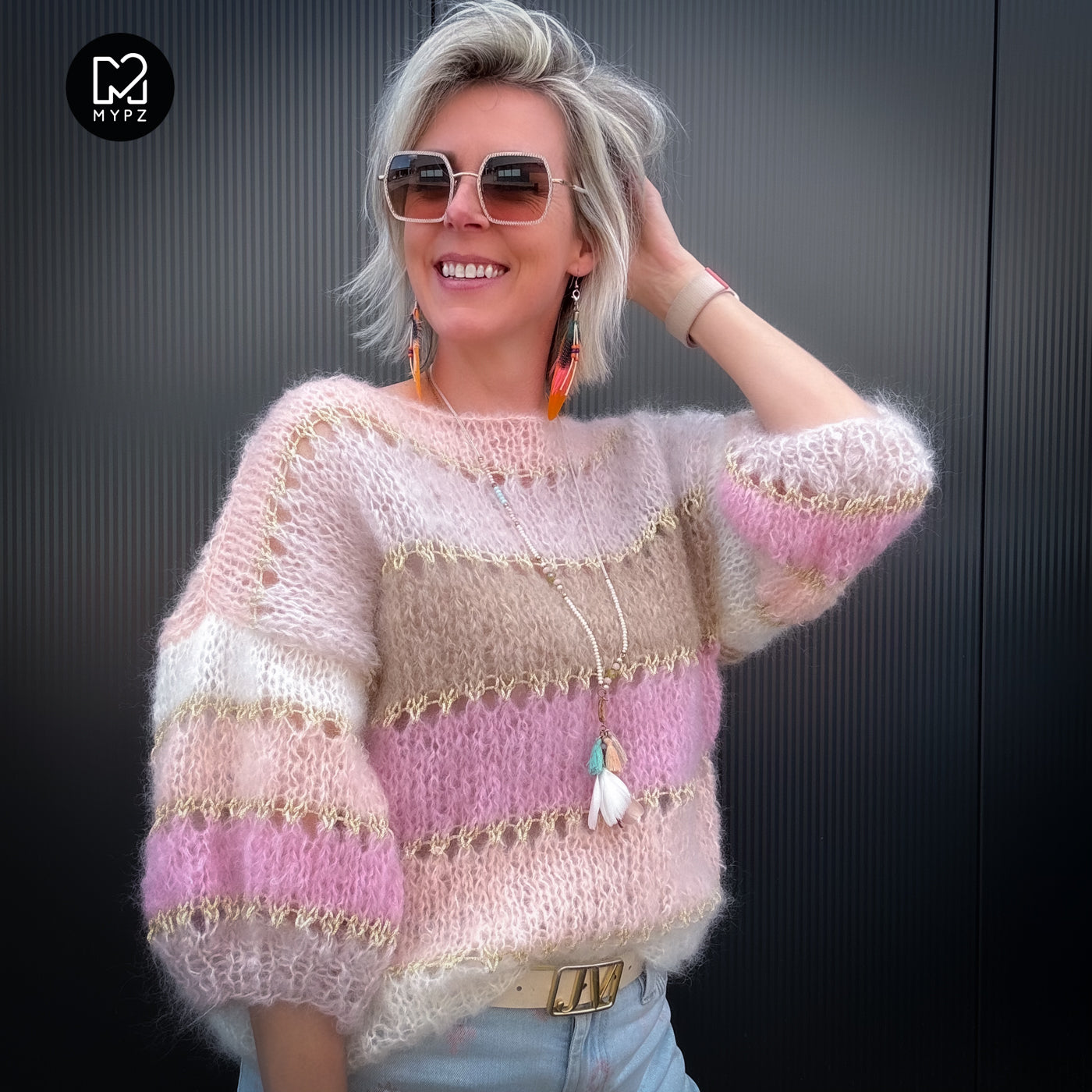 Knitting kit – MYPZ Basic Light Mohair Top Beige No10 (ENG-NL-DE-FR)