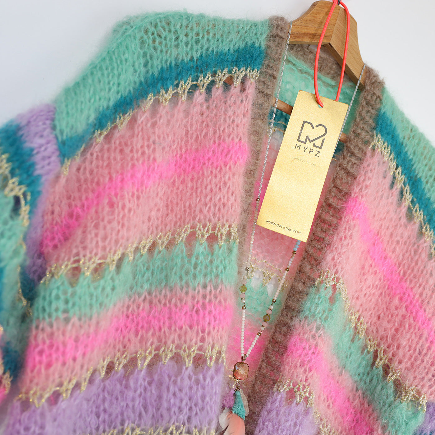 Knitting kit – MYPZ Short Light Mohair Cardigan Faby No10 (ENG-NL-DE)
