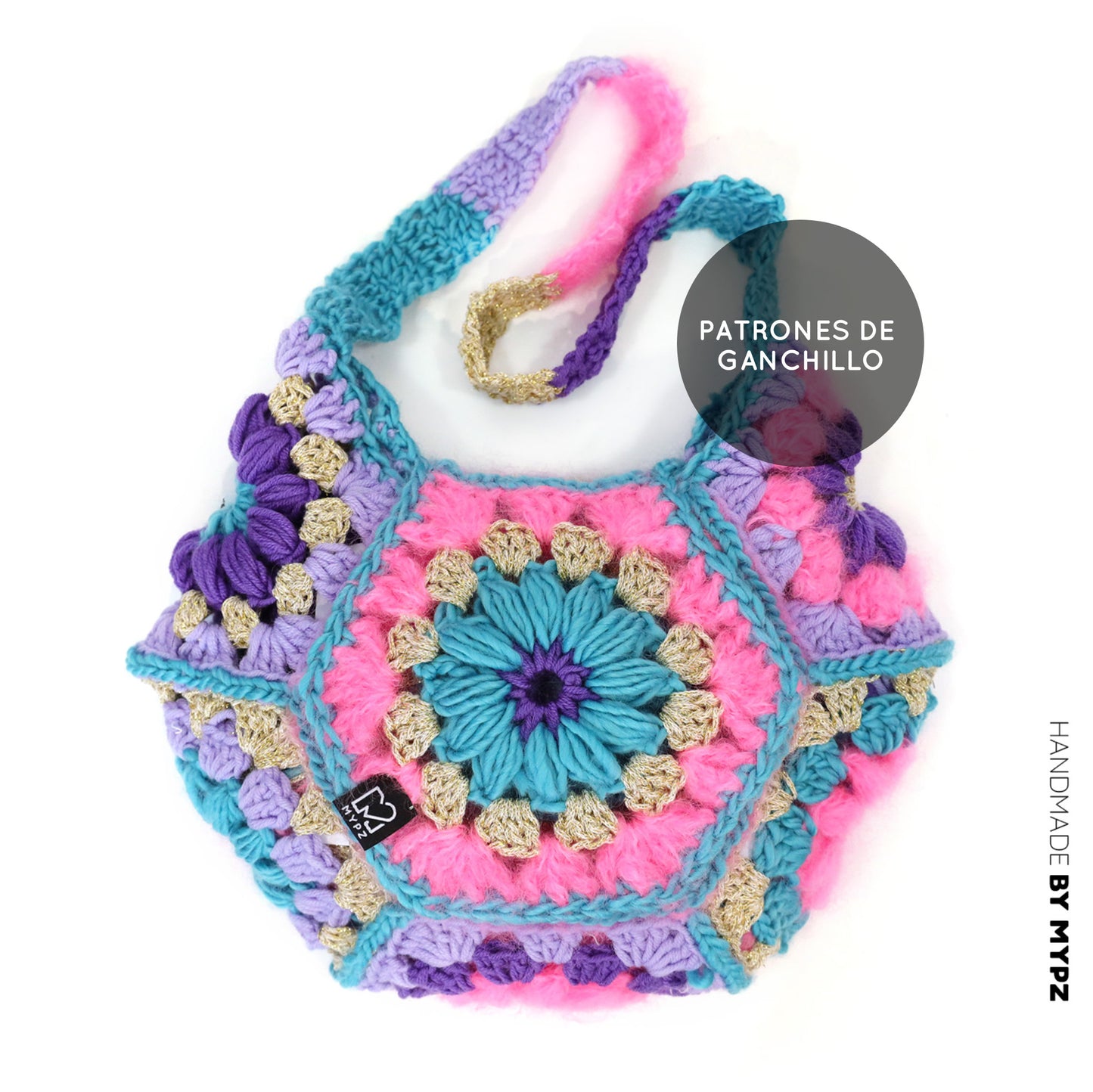 Crochet pattern - MYPZ hexagon bag Pacha (ENG-NL-DE-ES)