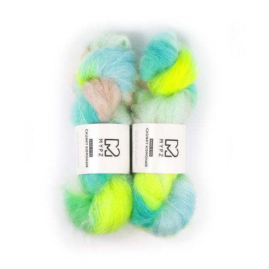 MYPZ Chunky kidmohair – hand-dyed Slam!