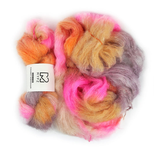 MYPZ Chunky kidmohair – hand-dyed Pecan
