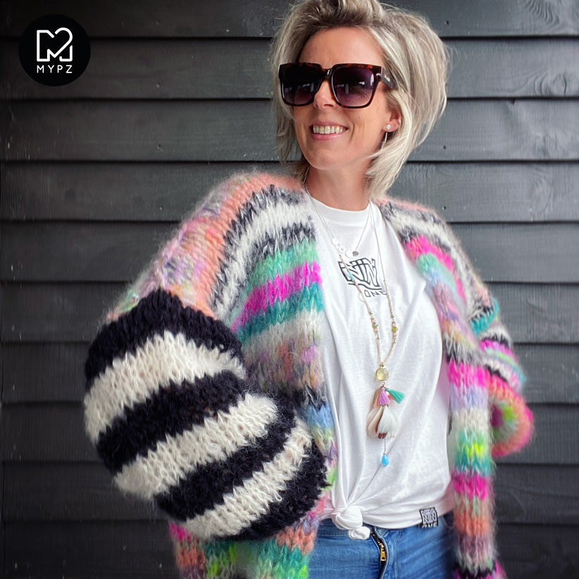 Strikkemønster – MYPZ Chunky Mohair Cardigan Indian Summer No.15 (NO)