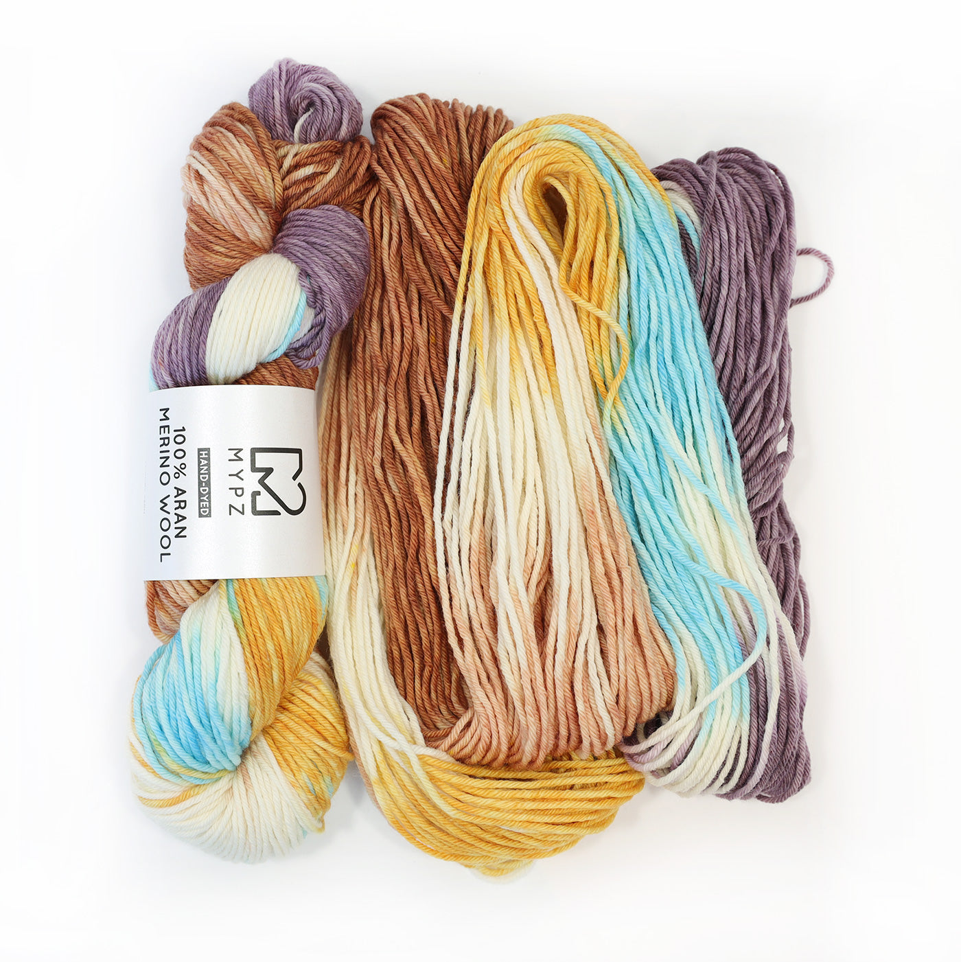 MYPZ Hand-dyed 100% Aran Merino Wool – Brooklyn