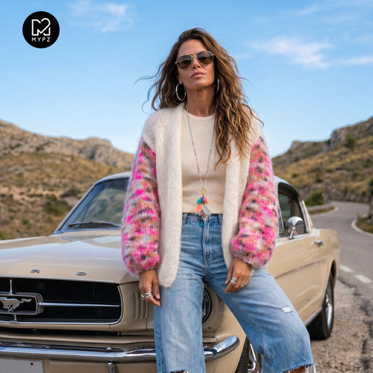 Knitting kit – MYPZ Basic Light Mohair Cardigan Brighter Days No10 (ENG-NL)