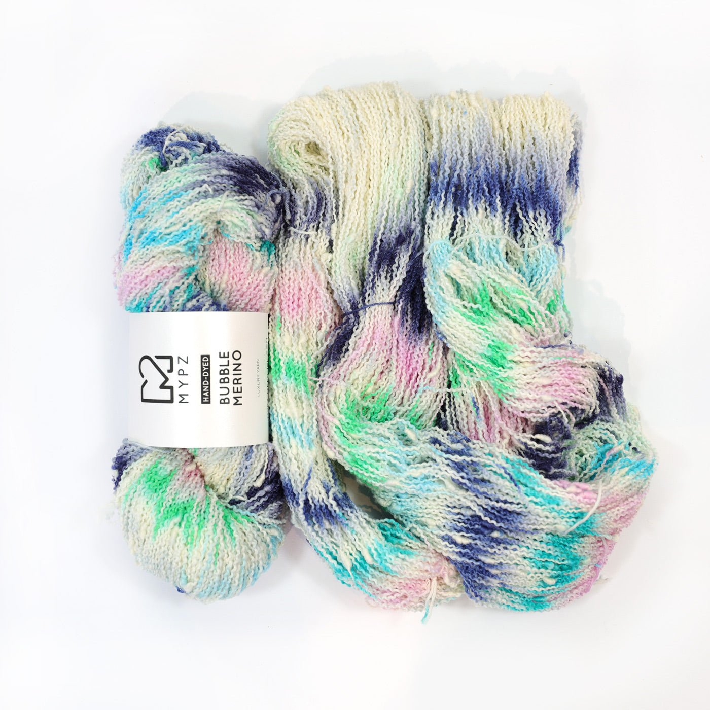 MYPZ Bubble Merino – hand-dyed Blue Lagoon
