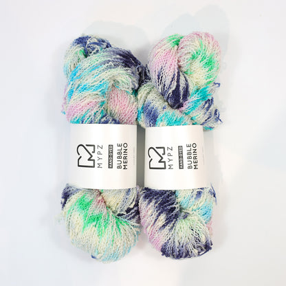 MYPZ Bubble Merino – hand-dyed Blue Lagoon