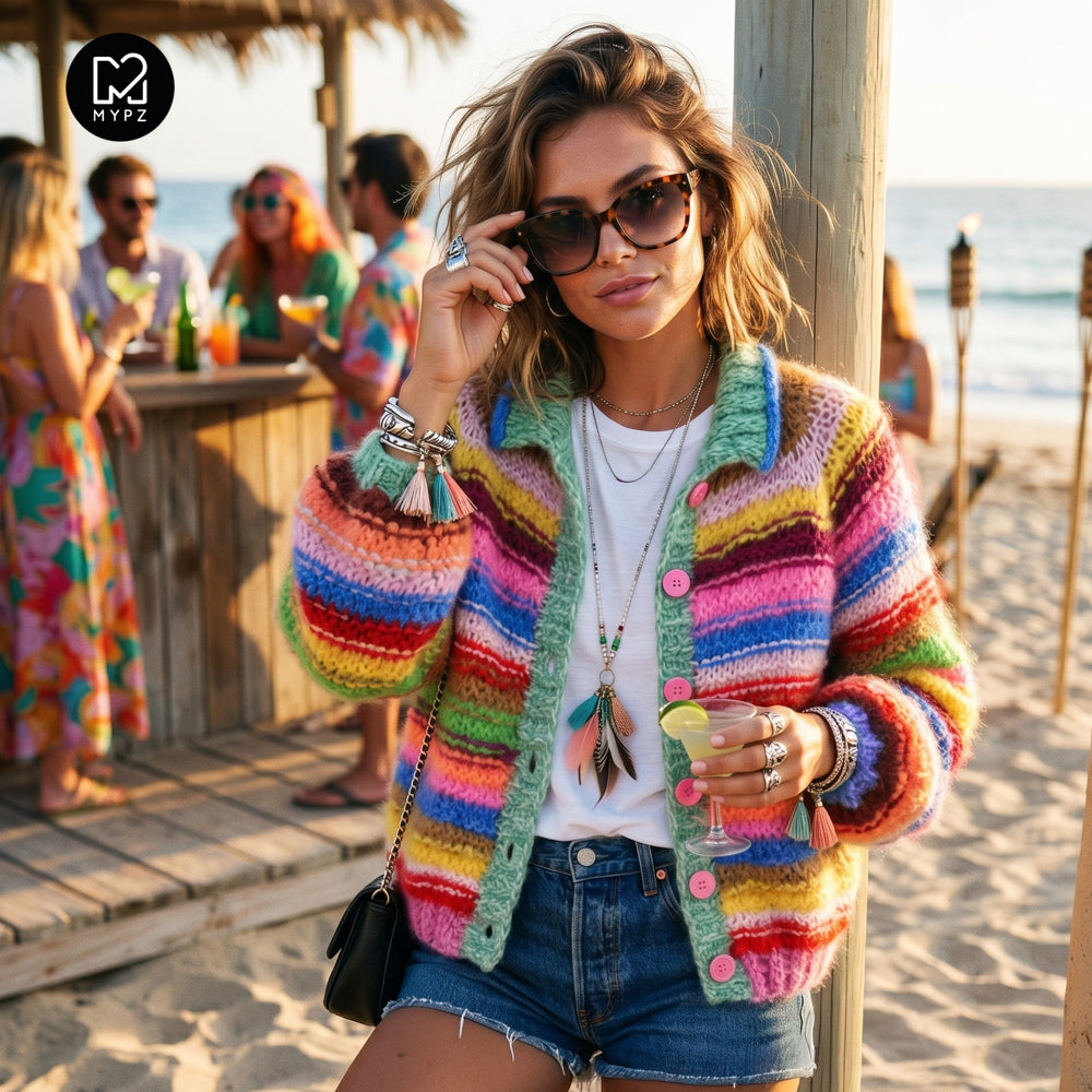 MYPZ top-down bomber cardigan Rebel Glow