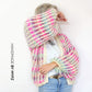 Knitting Kit – MYPZ Chunky Mohair Rib Cardigan Dusty-Pink No.12 (ENG-NL)