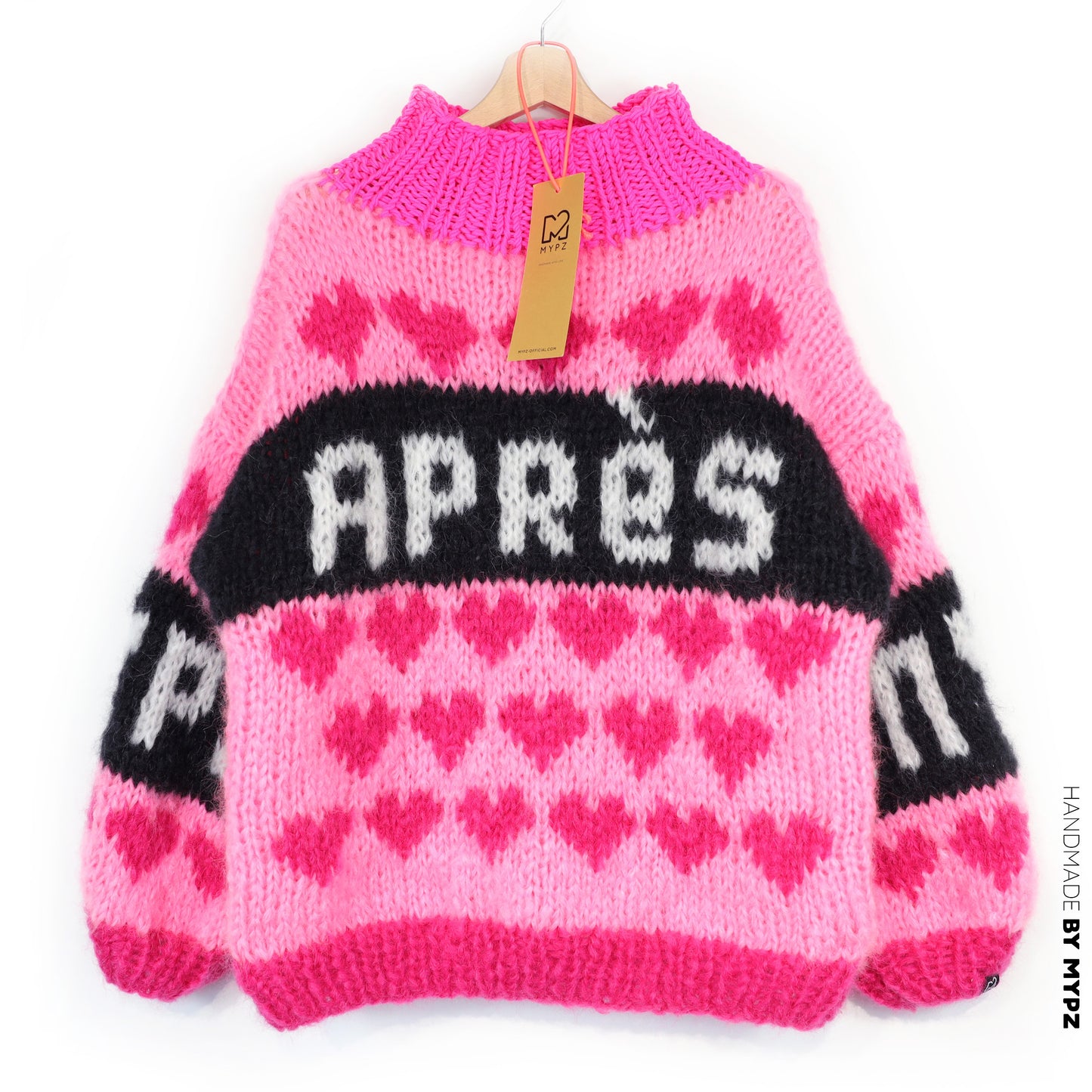 Knitting Kit – MYPZ Chunky Mohair Ski Love Pullover Pink No.9 (ENG-NL-DE)