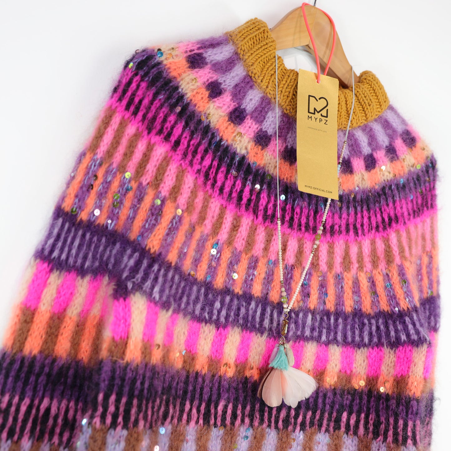 Knit pattern – MYPZ top-down sweater Boho Firefly No6 (ENG-NL-DE)