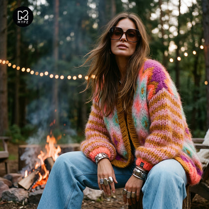 Knit pattern – Chunky Mohair Jacket Flora No.12 (ENG-DE-NL-ES-FR-IT-DA-SV-NO)