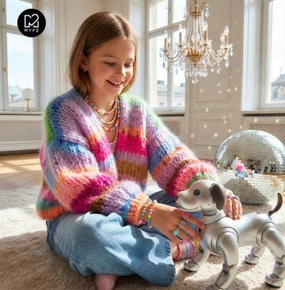 Knit pattern – MYPZ Chunky Mohair Cardigan GIRLZ No12 (ENG-NL-DE)