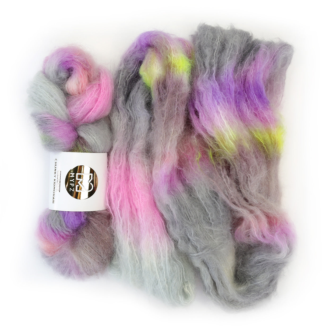 MYPZ Chunky kidmohair – hand-dyed BlaBla