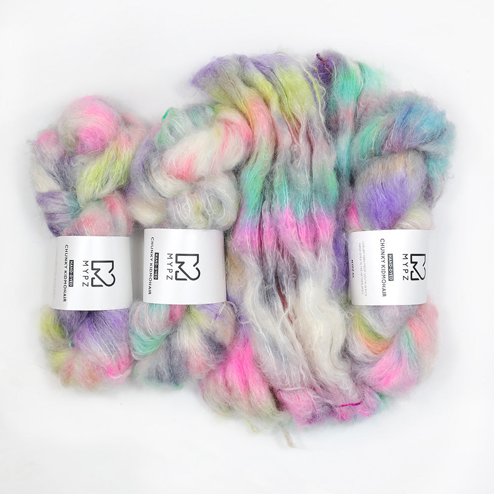 MYPZ Chunky kidmohair – hand-dyed Fusion