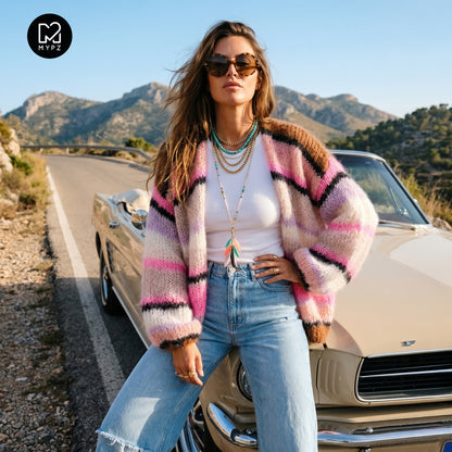 Knitting kit – MYPZ Basic Light Mohair Cardigan Jeanie No10 (ENG-NL-DE)