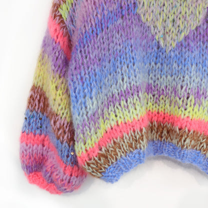 Knitting Kit – MYPZ Short Chunky Alpaca-Mohair Pullover Lake No15 (ENG-NL-DE)