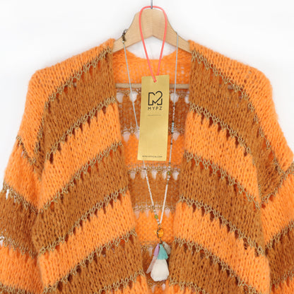 Knitting kit – MYPZ Light Alpaca Cardigan Golden Flow No10 (ENG-NL-DE)