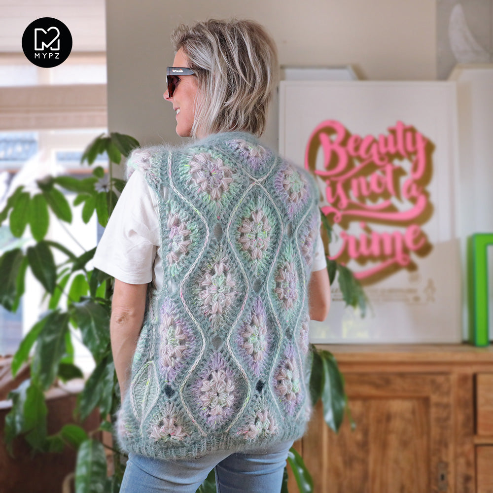 Crochet kit - MYPZ Masterpiece Gilet Greeny (ENG-NL)