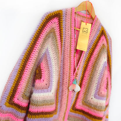 Crochet kit - MYPZ Hexagon Cardigan Moca Dreams (ENG-NL-DE)