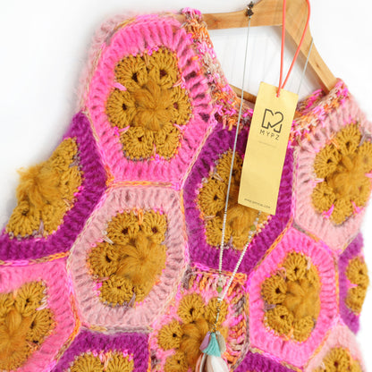 Crochet pattern - MYPZ Poncho Pecan (ENG-DE-NL-ES-FR-IT-DA-SV-NO)