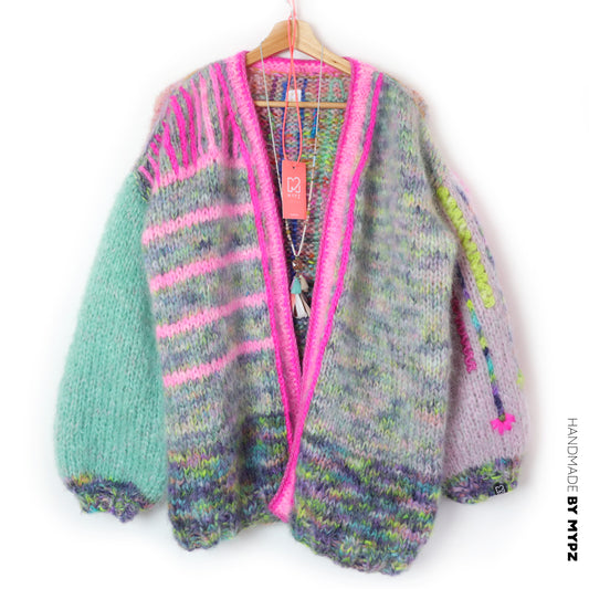 Chunky Mohair cardigan Polly