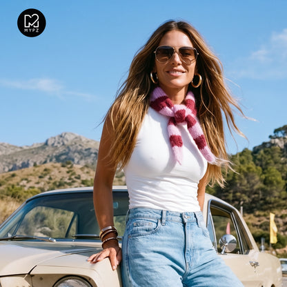 Knit pattern – Scarf Sandy (ENG-NL-DE-ES-FR-IT-NO-DA-SV)