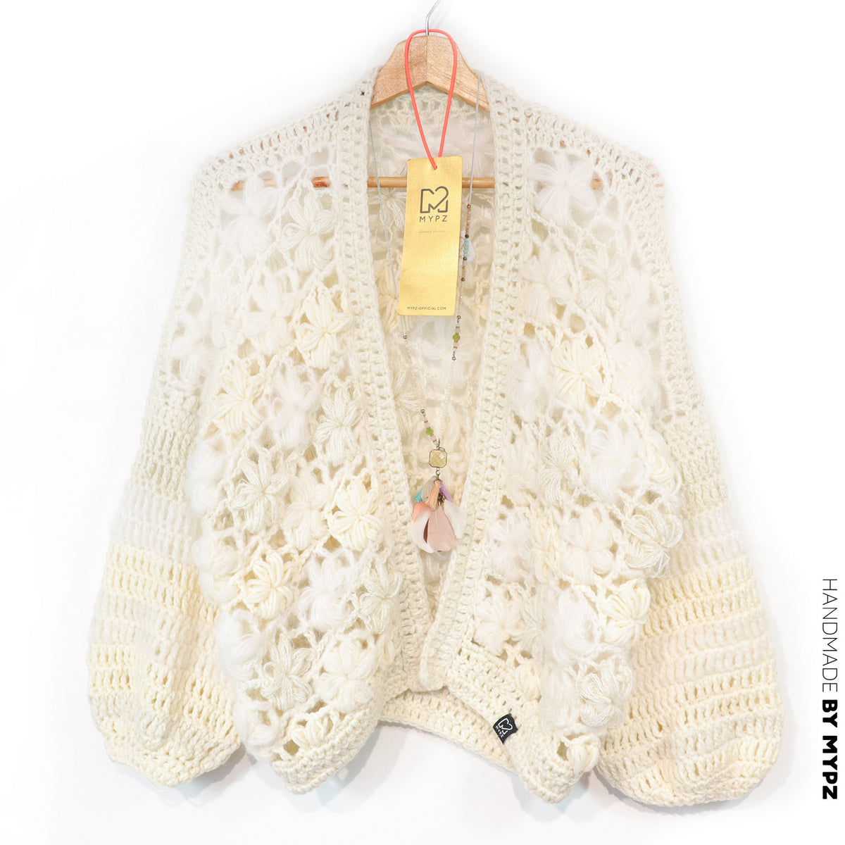 Crochet pattern - MYPZ Short bomber cardigan Wildflower (ENG-DE-NL-ES-FR-IT-DA-SV-NO)