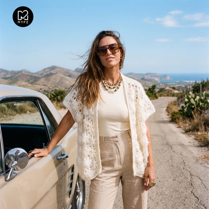 Crochet pattern - MYPZ Wildflower cardigan Shades of White (ENG-NL-DE-FR-ES)