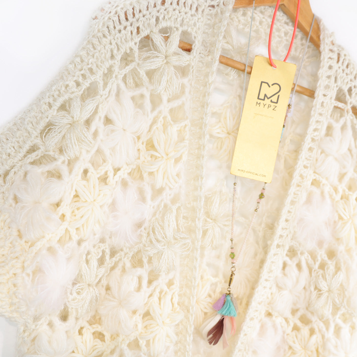 Crochet pattern - MYPZ Wildflower cardigan Shades of White (ENG-NL-DE-FR-ES)