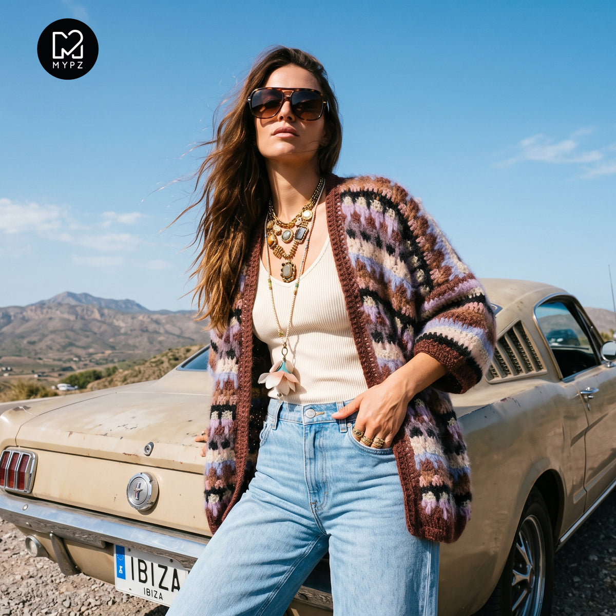 Crochet pattern - MYPZ Woodland Cardigan no5 (ENG-NL-DE-ES-FR-IT-NO-DA-SV)
