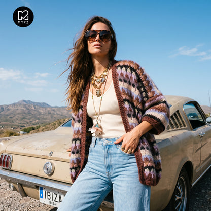 Crochet pattern - MYPZ Woodland Cardigan no5 (ENG-NL-DE-ES-FR-IT-NO-DA-SV)
