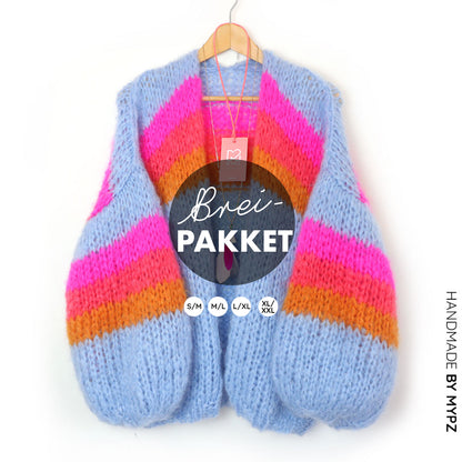 Knitting Kit – MYPZ Chunky Mohair Cardigan Fluffy Cloud No.15 (ENG-NL)