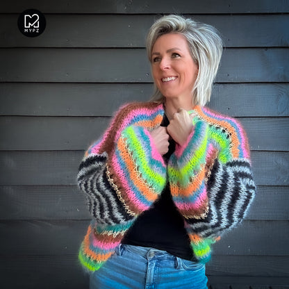 Knit pattern – MYPZ Light Mohair Cardigan Magic No10 (ENG-NL-DE)