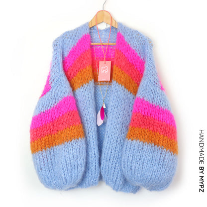 Knitting Kit – MYPZ Chunky Mohair Cardigan Fluffy Cloud No.15 (ENG-NL)