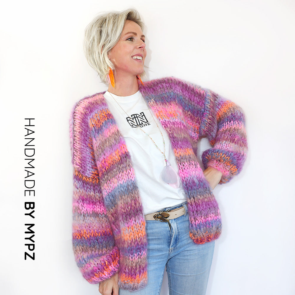 Knit pattern – MYPZ Chunky mohair cardigan Majestic No.15 (ENG-NL)