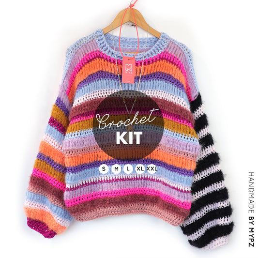 Crochet kit – MYPZ Chunky pullover Sundays (ENG-NL-DE)