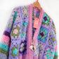 Crochet kit - MYPZ Granny mohair cardigan Purple Candy (ENG-NL-DE)