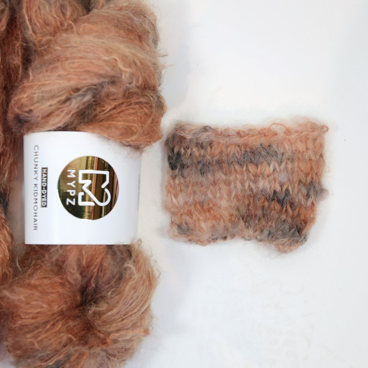 MYPZ Chunky kidmohair – hand-dyed Safari Flirt