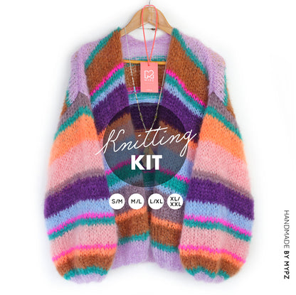 Knitting kit – MYPZ Basic Light Mohair Cardigan Florence No10 (ENG-NL-DE)