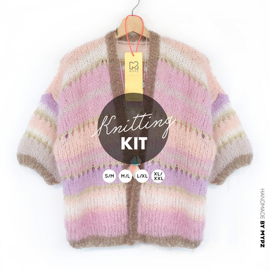 Knitting kit – MYPZ Light Mohair Cardigan Milana No10 (ENG-NL-DE)