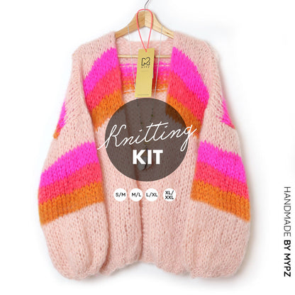 Knitting Kit – MYPZ Chunky Mohair Cardigan Fluffy Cloud No.15 (ENG-NL)