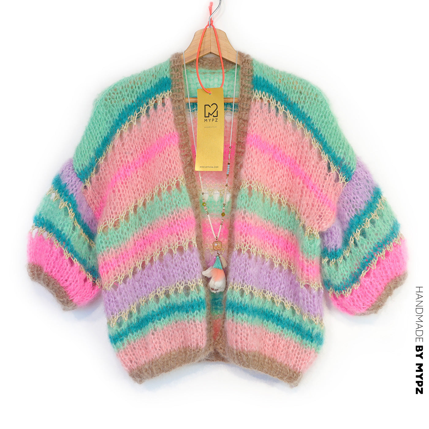 Knitting kit – MYPZ Short Light Mohair Cardigan Faby No10 (ENG-NL-DE)