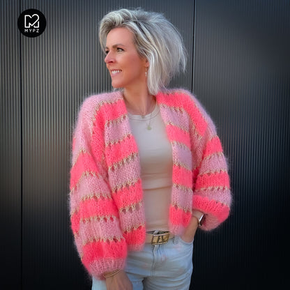 Knitting kit – MYPZ Short Light Mohair Cardigan Summerflow No10 (ENG-NL-DE)