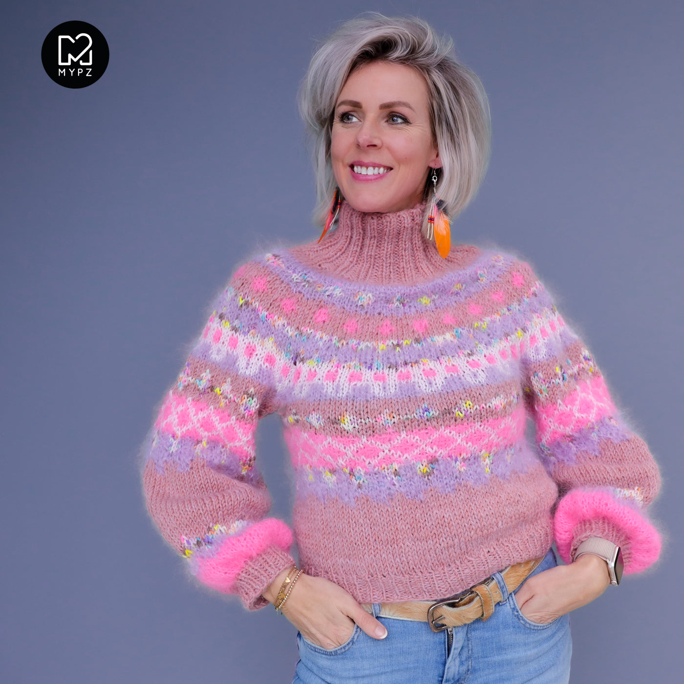 Knitting Kit – MYPZ Nordic top-down sweater Lovely No6 (ENG-NL)