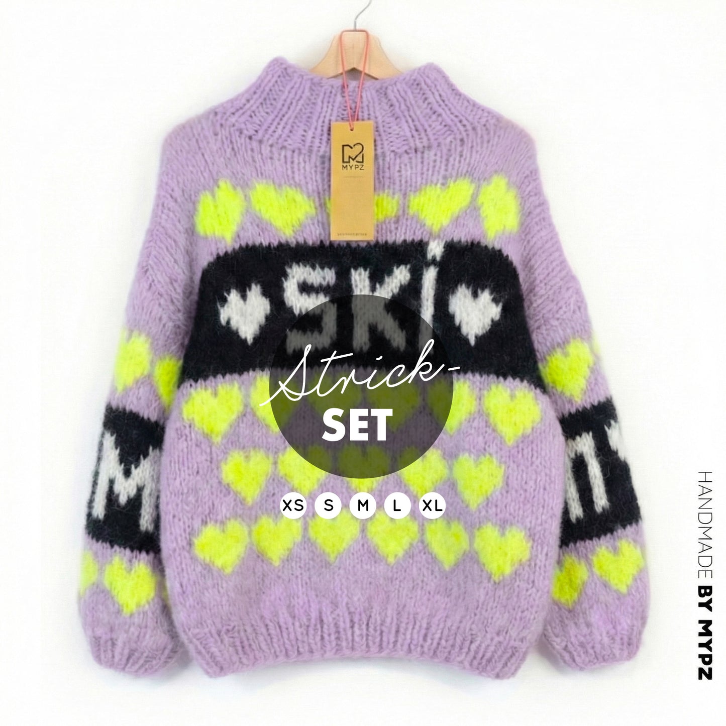 Knitting Kit – MYPZ Chunky Mohair Pullover Ski Crush No.9 (ENG-NL-DE)