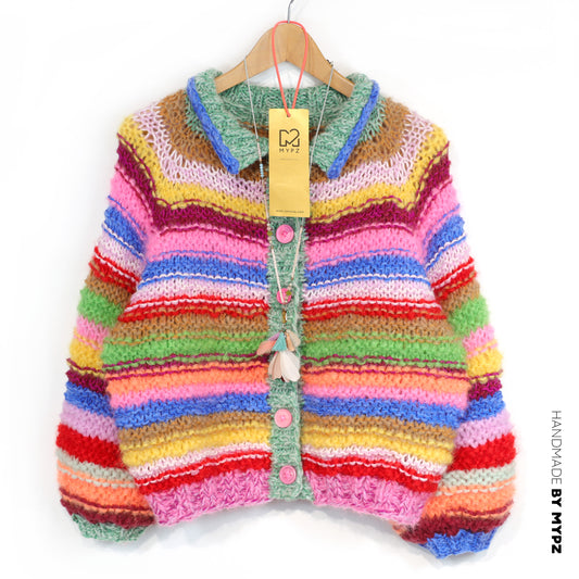Knitting Kit – MYPZ top-down bomber cardigan Rebel Glow No10 (ENG-NL-DE)