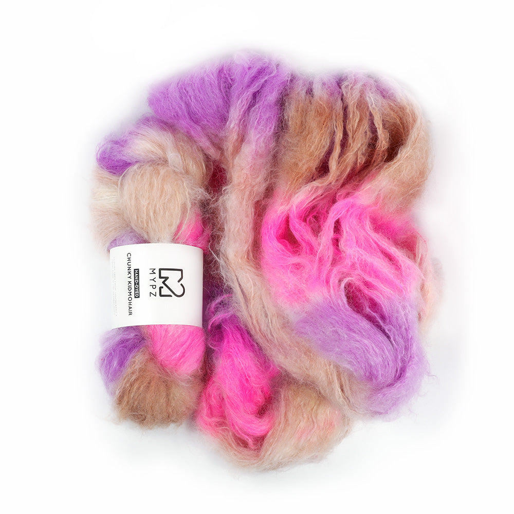 MYPZ Chunky kidmohair – hand-dyed Soft Love